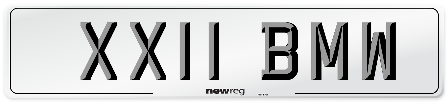 XX11 BMW Number Plate from New Reg